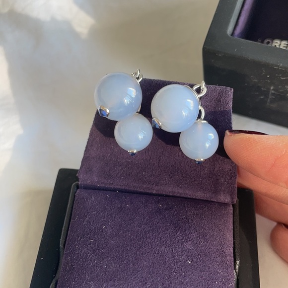 Lorenz Bäumer Calcedoine Mother-of-Pearl Météorites Cufflinks White Gold - Picture 4 of 5